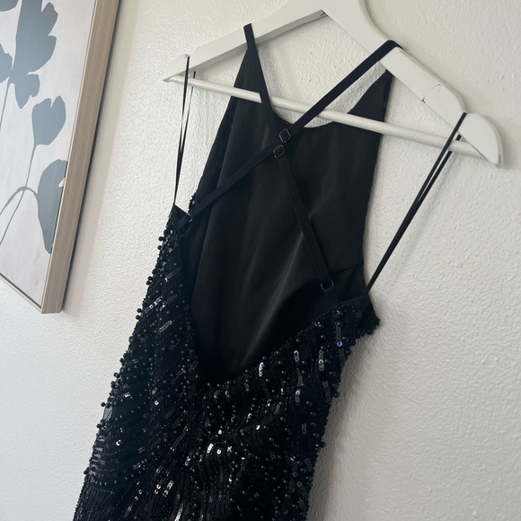 by the way. Black Sequin Jumpsuit M - Picture 11 of 12